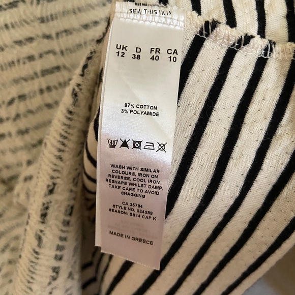 Kaliko fit and flare striped dress (US 10) - Picture 6 of 7